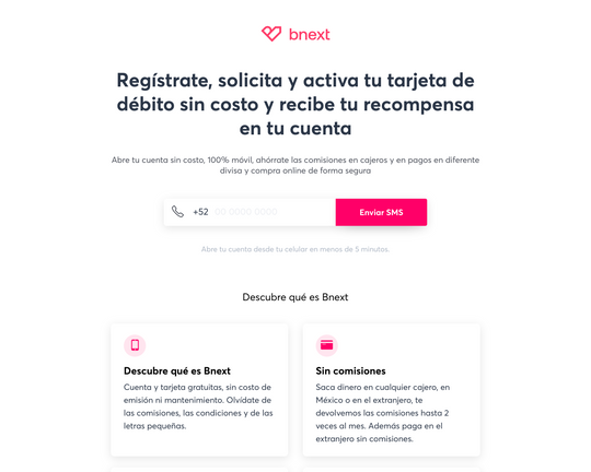 La primera alternativa a la banca móvil BNEXT Logo